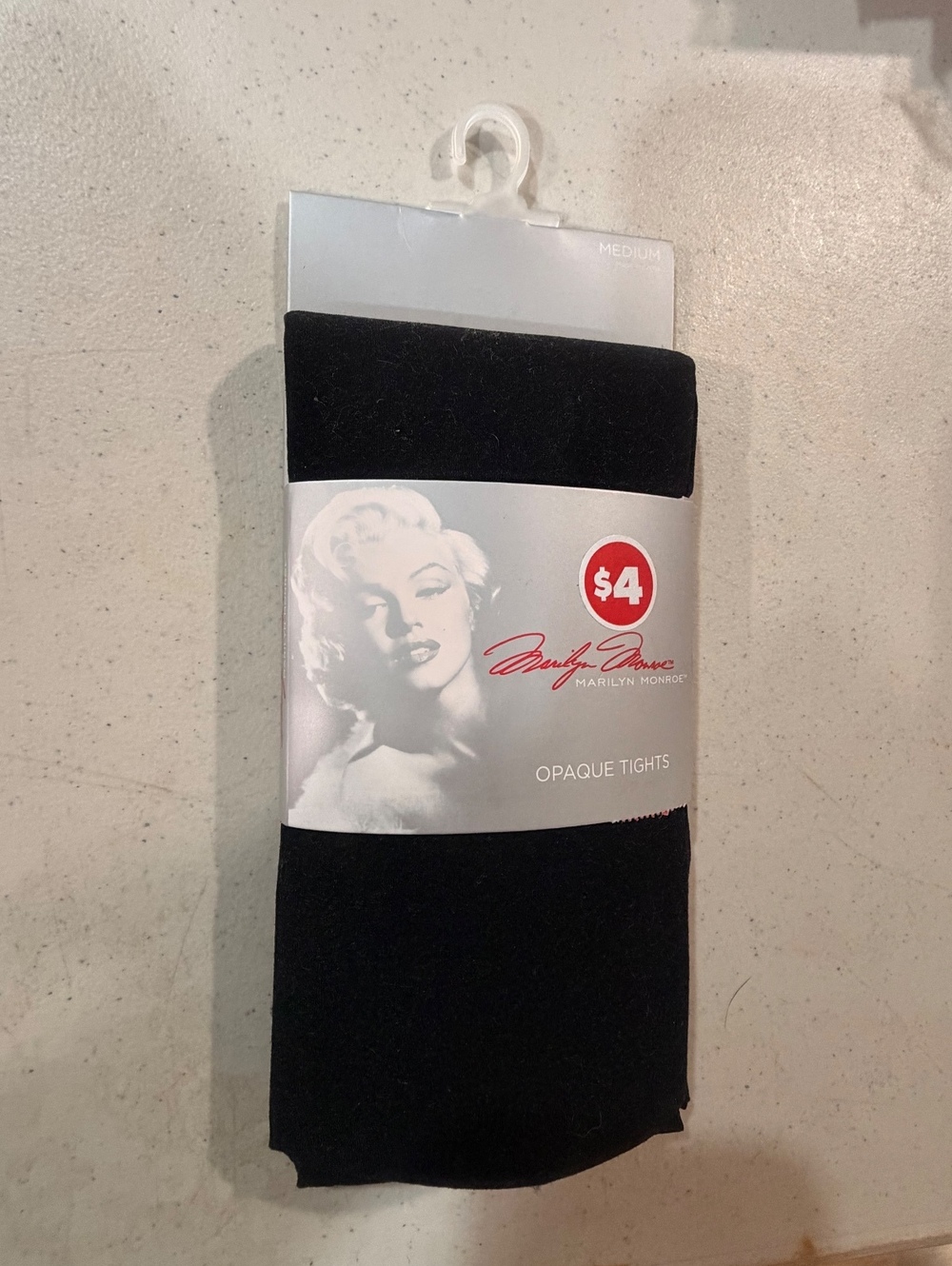 Marilyn Monroe Opaque Tights Medium Black